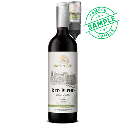 Red Blend Non-Alcoholic Wine With (50mg) Liquid THC - Sample Wholesale