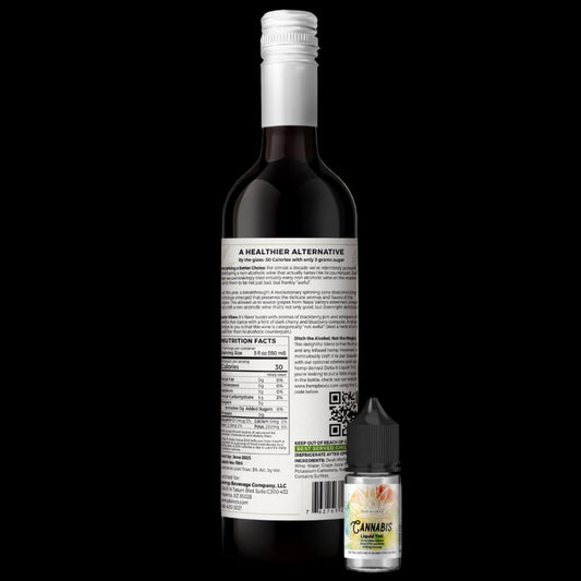 Red Blend Non-Alcoholic Wine With (50mg) Liquid THC