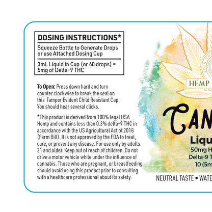 Rose' Non-Alcoholic Wine - 50mg Liquid THC
