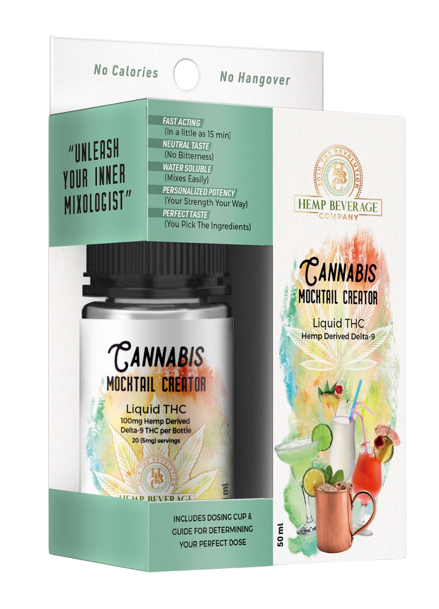 Cannabis Mocktail Creator Liquid THC - 50 MG Hemp Bev Co Cannabis Mocktail Creator Liquid THC - 50 MG Hemp Bev Co