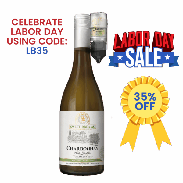 Chardonnay Non-Alcoholic Wine With (50mg) Liquid THC